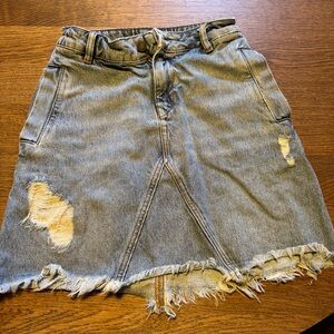 All Saints Blue Knee-Length Casual Skirt